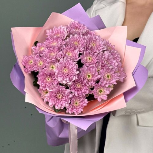 Букет из кустовых хризантем